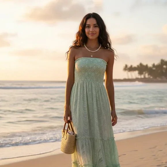 NWT Lusana Rita Midi Dress - Picture 1 of 5